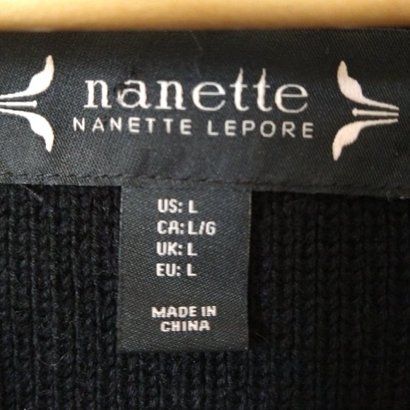 Nanette Lepore Black Faux Fur Vest Size Large - Picture 3 of 5